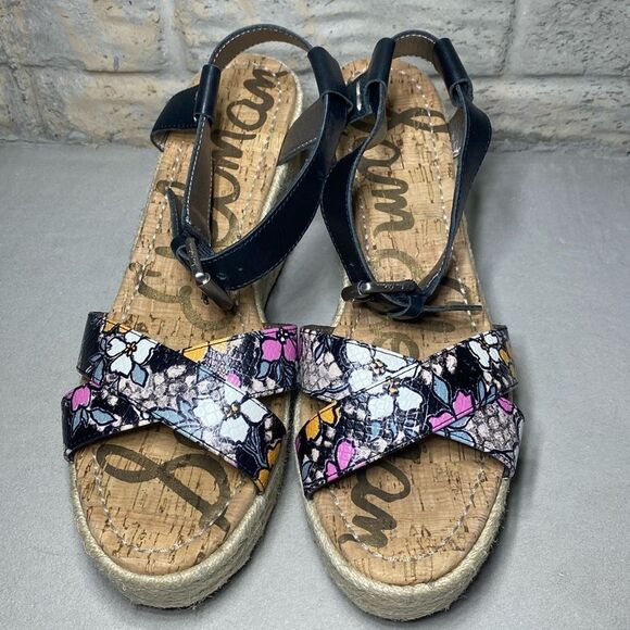 NWOB MSRP $130 Sam Edelman Destin Espadrille Wedge Sandal Women's Size 10 - Picture 4 of 8